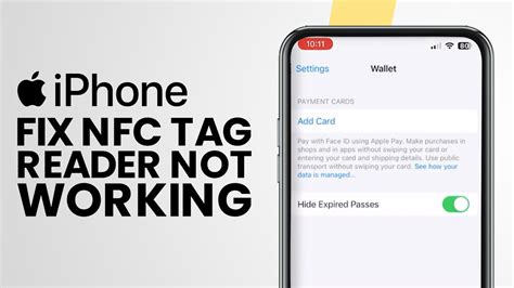 nfc tag doesn't work|fix nfc not working on iphone.